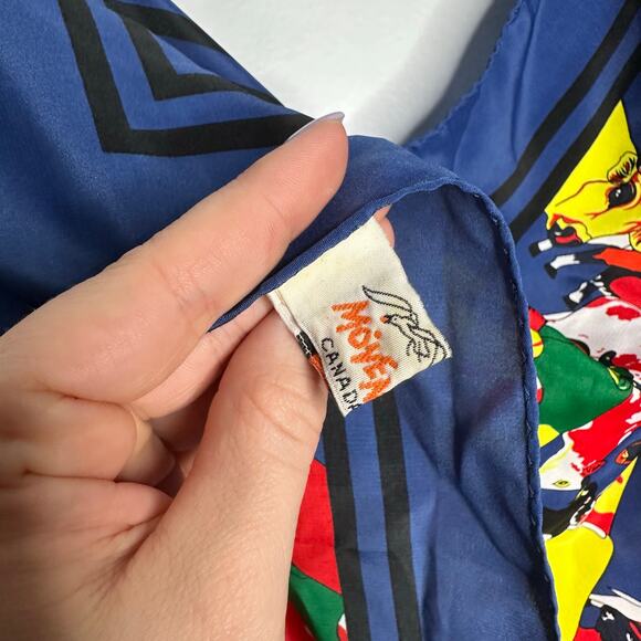 Movenpick‎ Women's Abstract Bold Colored Cow Print Polyester Scarf - Picture 2 of 6